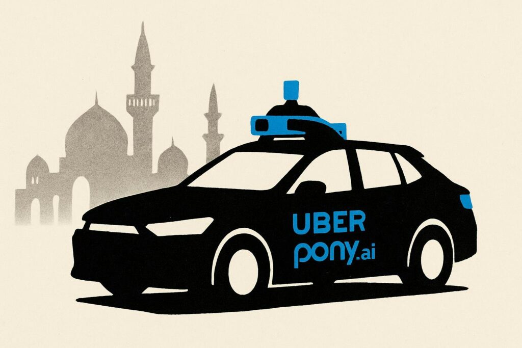 تیم های Uber با AI Pony for Robotaxi Middle Robotaxi