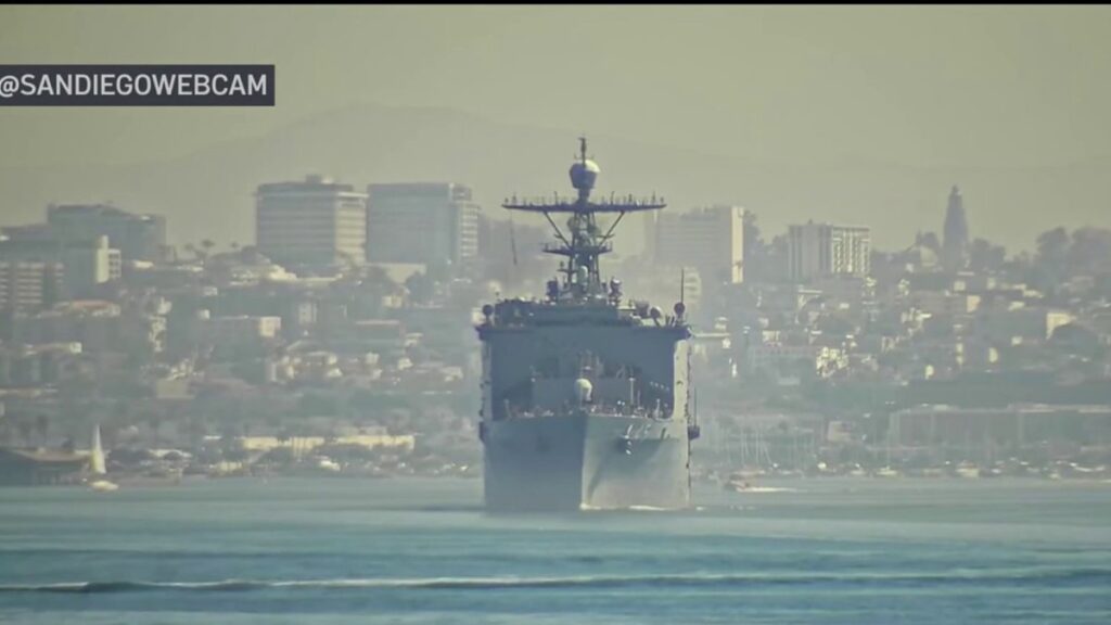 USS Boxer سن دیگو را ترک می کند و به خاورمیانه می رود – NBC 7 San Diego