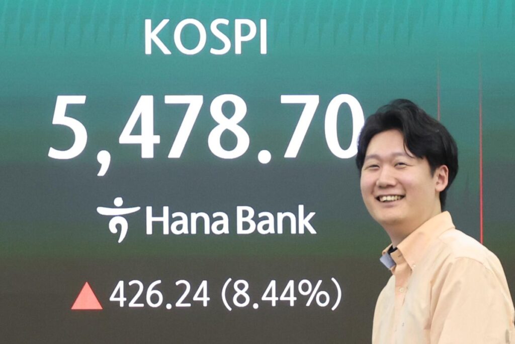 در میان امید به پایان درگیری در خاورمیانه، سهام سئول بیش از 8 درصد جهش کرد